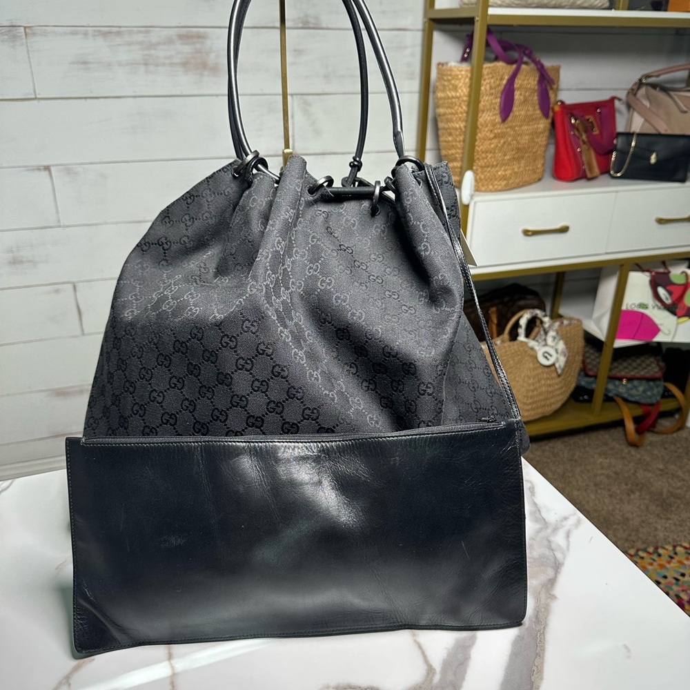 Gucci Canvas Bucket Bag - Picture 4 of 11